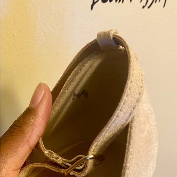 DREAM PARIS Nude Suede Heels - Picture 4 of 4